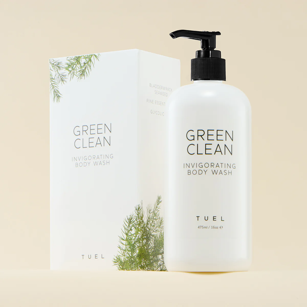 Green Clean Invigorating Body Wash Large - Image 3